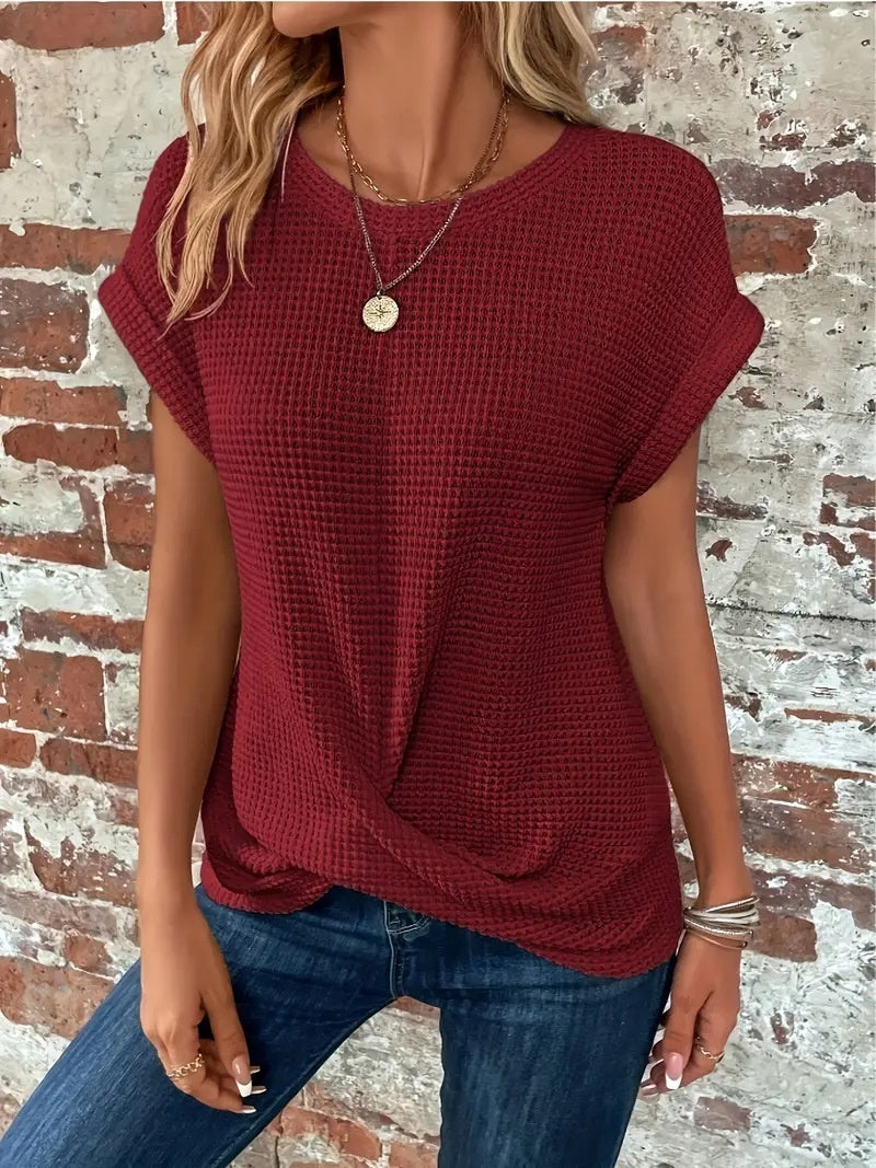T-SHIRT MONROE WAFFLE IN MAGLIA