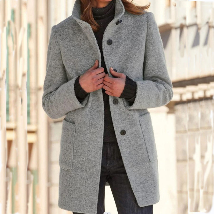 Anna | Cappotto da donna con collo alto