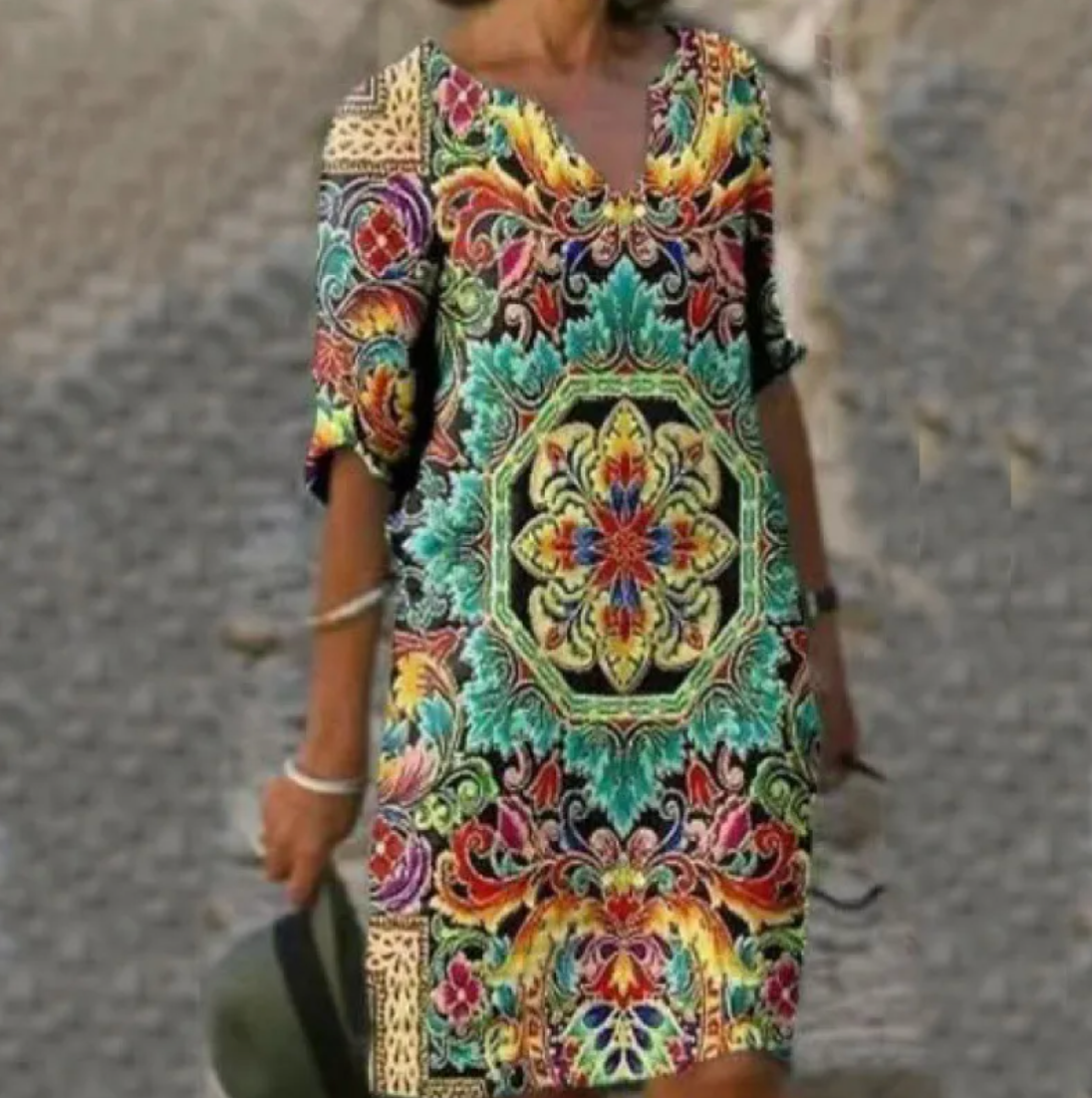 Mira: miniabito casual in cotone di ispirazione vintage