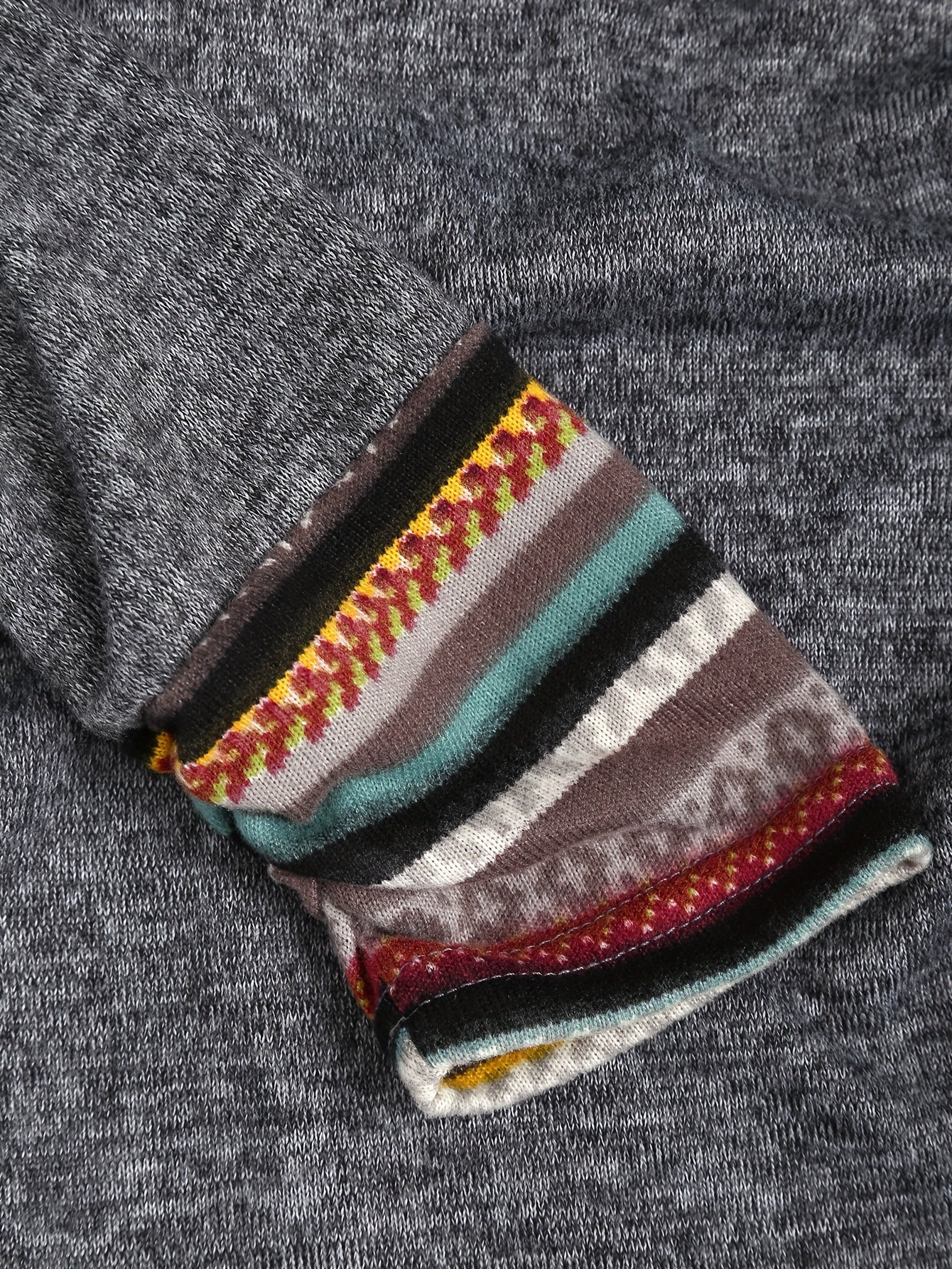 Felpa con cappuccio patchwork Boho da donna