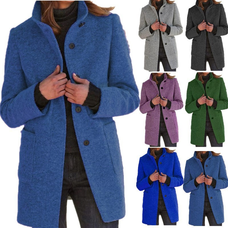 Anna | Cappotto da donna con collo alto