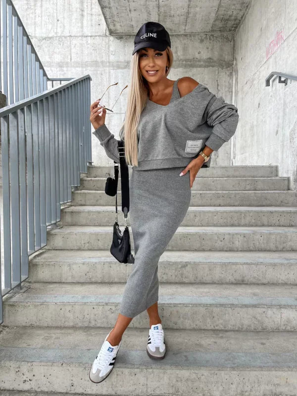 Juna - Abito Elegante Con Maglione