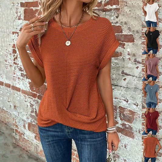 T-SHIRT MONROE WAFFLE IN MAGLIA