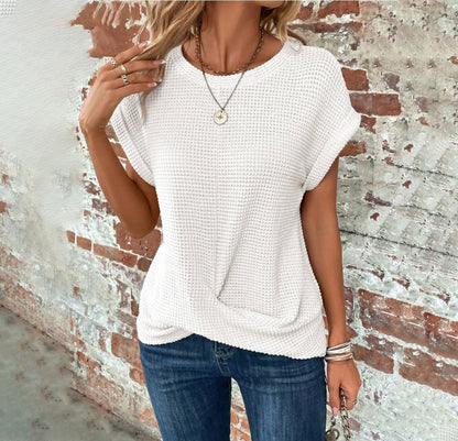 T-SHIRT MONROE WAFFLE IN MAGLIA