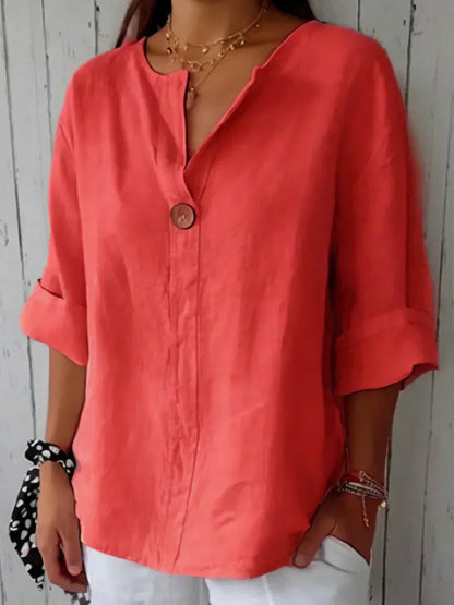 SABRINA – BLUSA RILASSATA CON SCOLLO A V