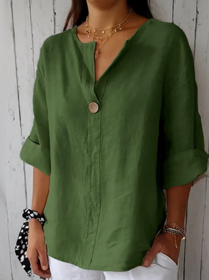 SABRINA – BLUSA RILASSATA CON SCOLLO A V