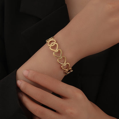 Hollow Heart Bracelet