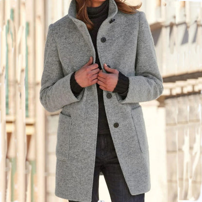 Anna | Cappotto da donna con collo alto