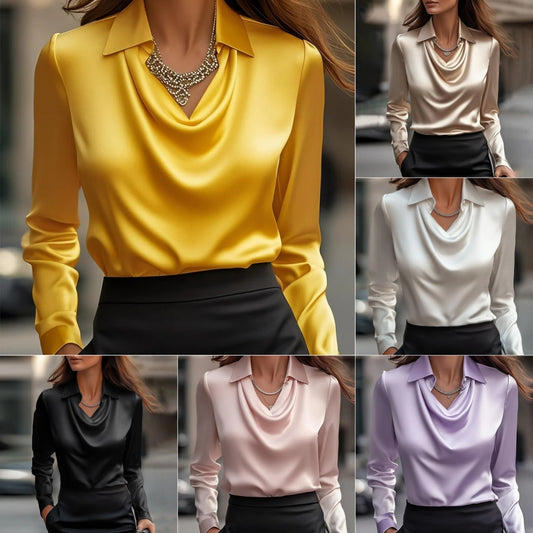 BLUSA ELEGANTE IN RASO