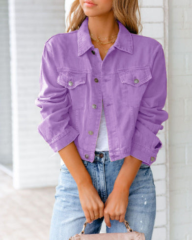 Giacca di jeans Elise Leroy Petali