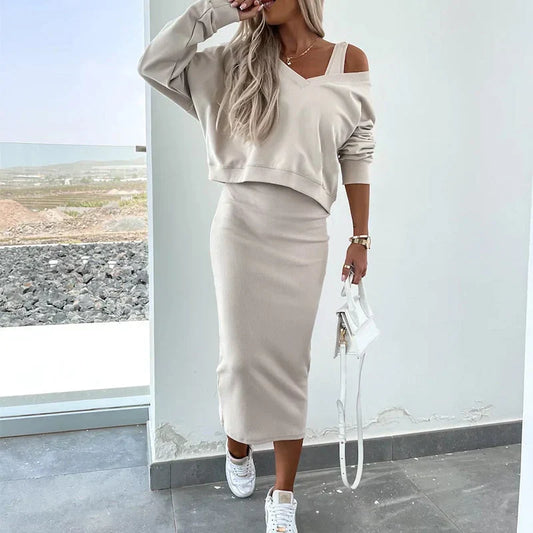 Juna - Abito Elegante Con Maglione