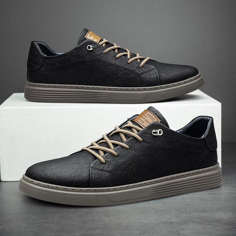 Scarpe da ginnastica in pelle Oxford