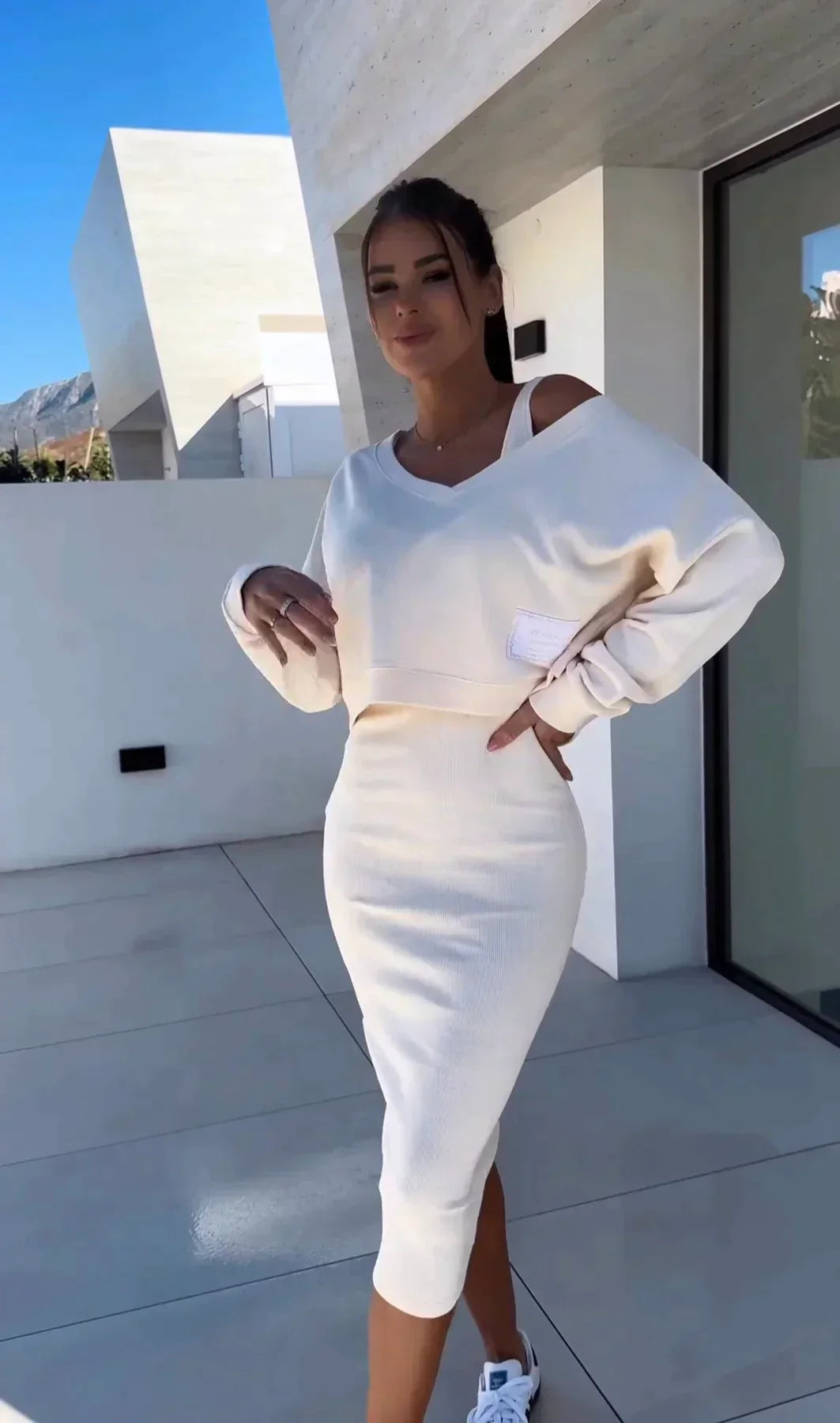 Juna - Abito Elegante Con Maglione
