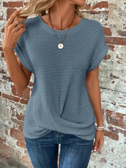 T-SHIRT MONROE WAFFLE IN MAGLIA