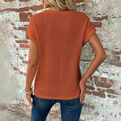 T-SHIRT MONROE WAFFLE IN MAGLIA