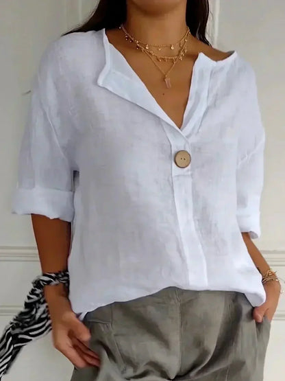 SABRINA – BLUSA RILASSATA CON SCOLLO A V