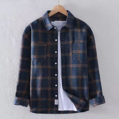 Camicia in flanella scozzese rustica
