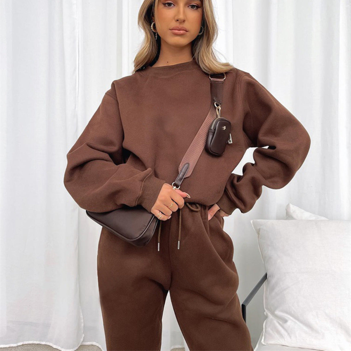 Set pullover autunnale casual da donna