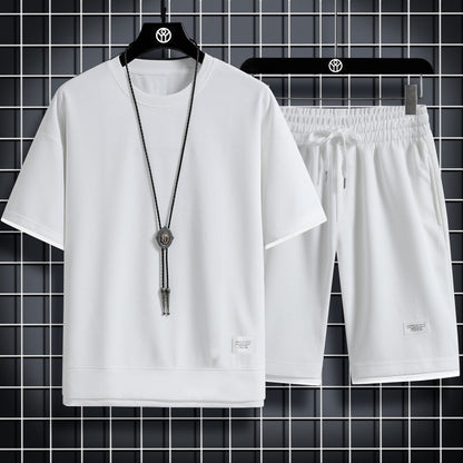Set lounge in maglia waffle