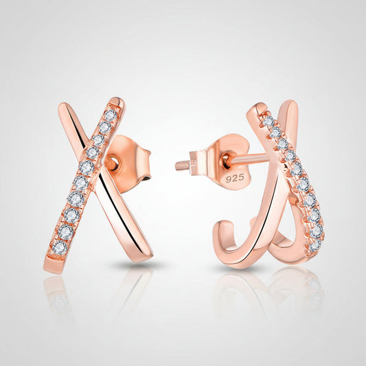 X Cross Earrings