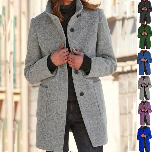 Anna | Cappotto da donna con collo alto